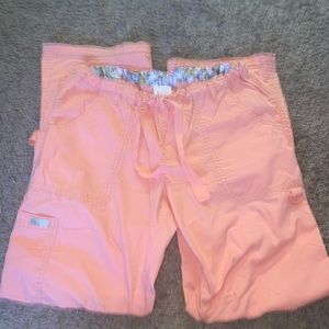 Koi Scrub Pants Coral